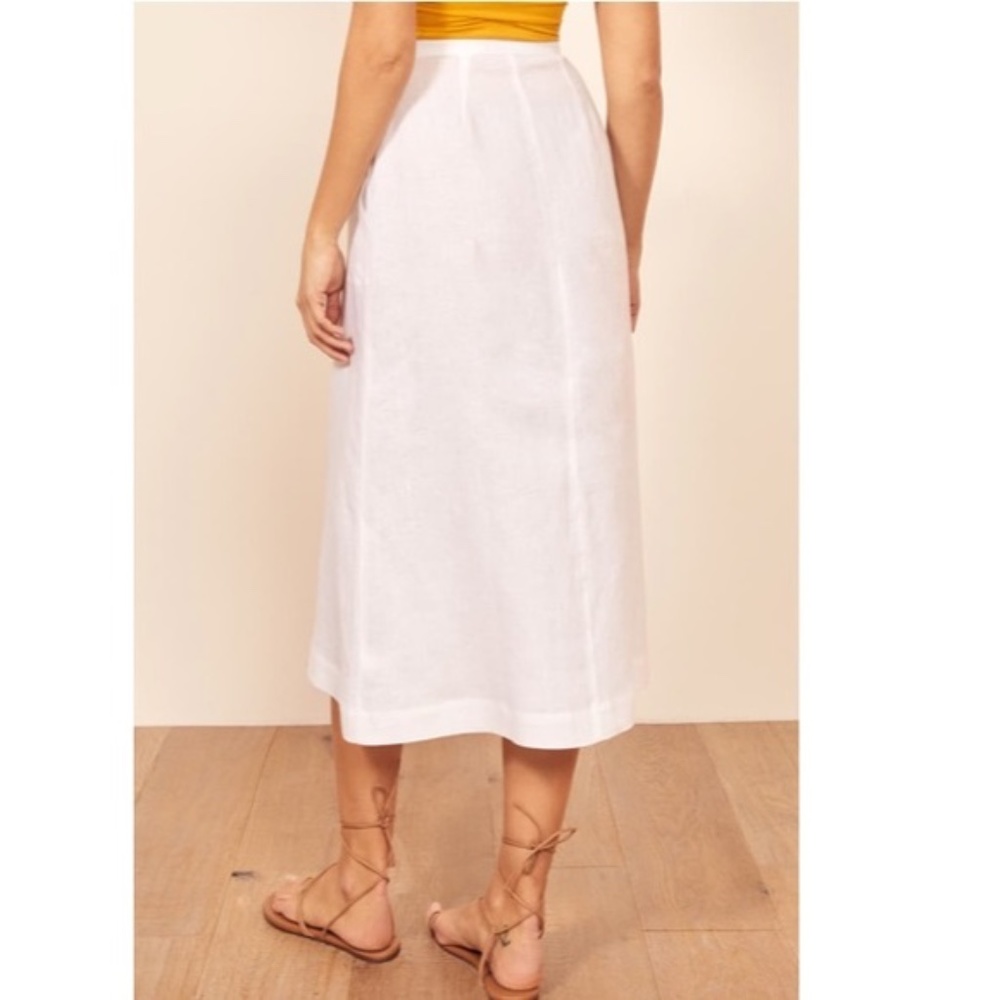 NWT Reformation Highland Skirt in White, Sz 0 - Picture 4 of 9